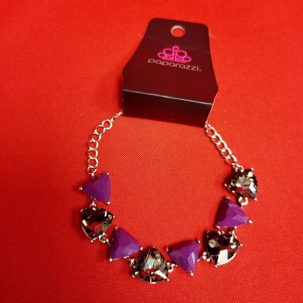 Paparazzi Pump Up Prisms Purple Bracelet
